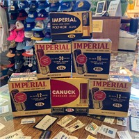 6 Imperial & Canuck Ammo Boxes Vintage Hunting