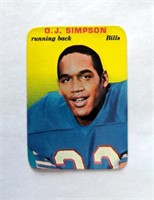 1970 Topps Glossy OJ Simpson RC Rookie Card #22