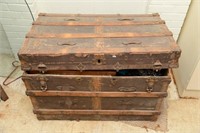 VINTAGE CHEST WITH CONTENTS