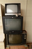 3 CRT TV'S UNTESTED