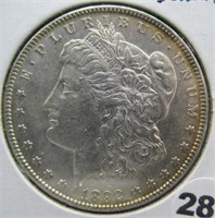 1892 Morgan Silver Dollar.