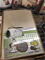 SNOOPY AND WOODSTOCK MIRROR, 12 X 18
