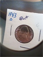 1943 D uncirculated nickel