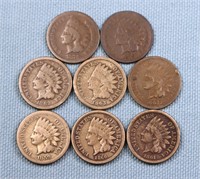 1859-65, 1874, 1879 Indian Head Cents