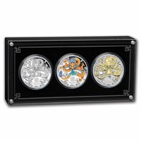 2024 Aus Year Of The Dragon 1 Oz Silver Trio Pf