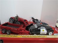 Cars Sheriff Car & Plane - Case Tractor & Spreader