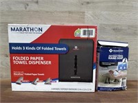 Marathon folded paper towel dispenser and 2