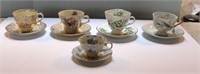 Vintage Bone China & Porcelain Cups & Saucers Lot