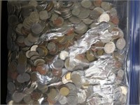 10 LBS FOREIGN COINS VARIOUS DATES & TYPES