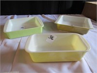 3 PIECES OF EARLY PYREX BAKEWARE
