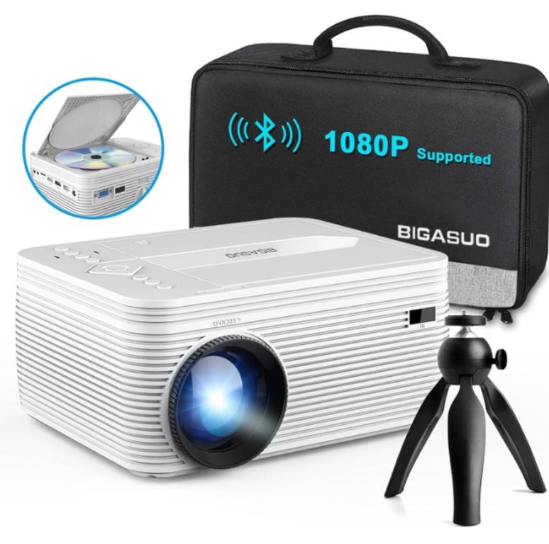 $180.00 BIGASUO HD 9000L Bluetooth Projector with
