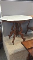 Marble top parlor table