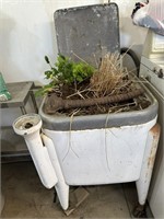 old washer used or flower pot