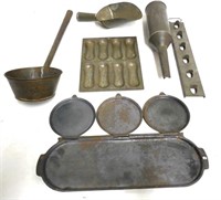 Lot of Tin Kitchen Items Vintage