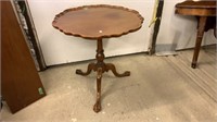 Wooden Pie Crust Parlour Table - claw feet