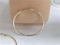 45mm 14k Gold Hoop Earrings