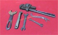 VTG Wrenches, Ford End Wrench, Pexto 10" Pipe
