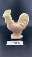 Fenton, pink and green rooster