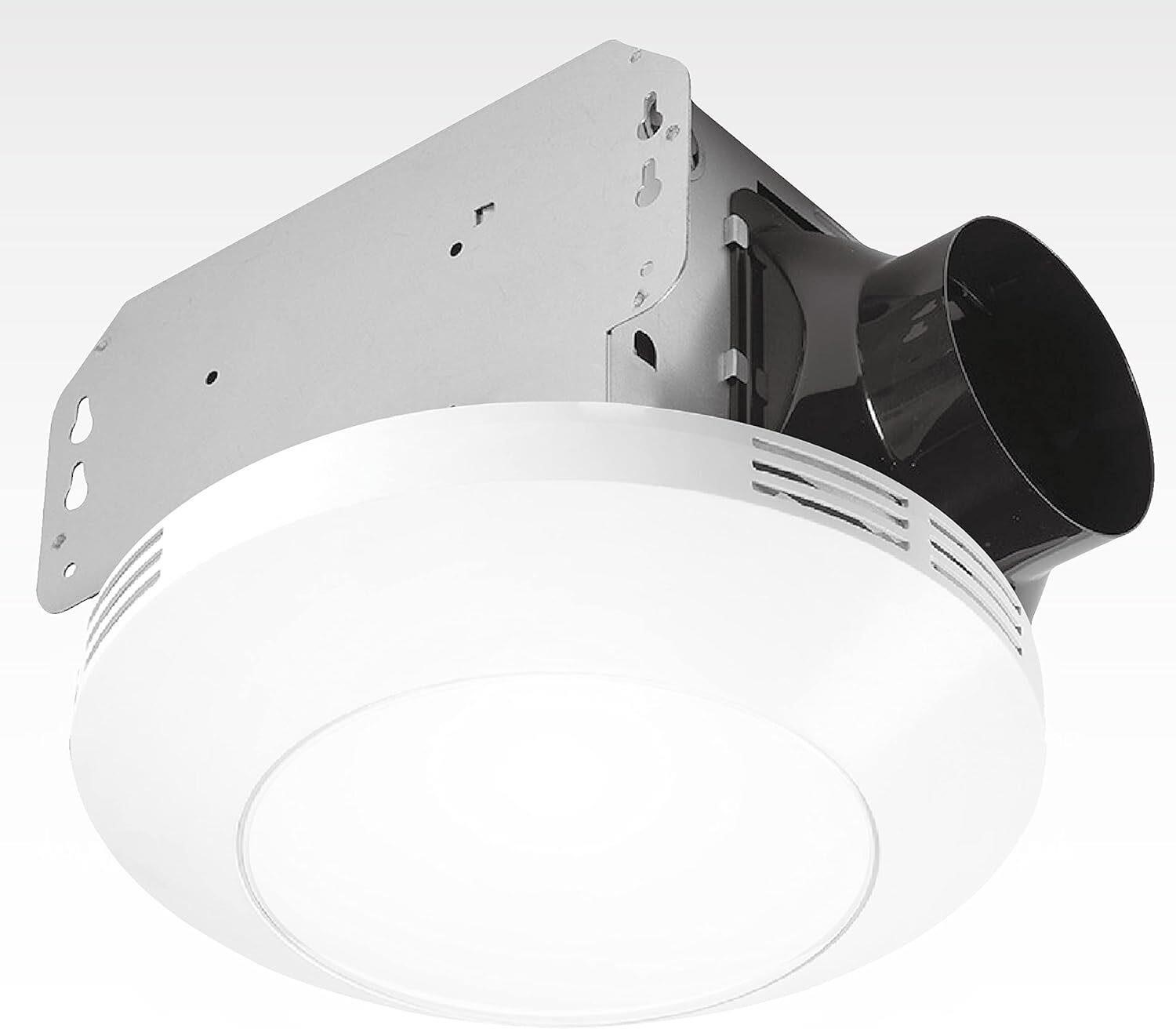 Homewerks Bath Fan 1.1 Sones 80 CFM  LED White