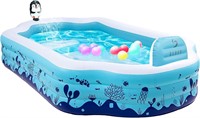 Inflatable Pool with Seat and Sprinkler - Large 12
