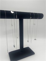 6 Necklaces - Chain With Charms - Assorted