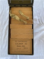 Boxes of CMP 30.06 with ammo can