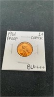 1961 copper penny BU++++