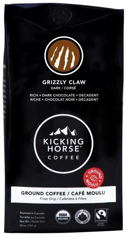 SEALED 6 Packs of Kicking Horse Coffee - Grizzly