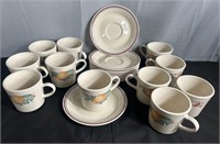 Coorelle Corning Dishes. 11 Mugs  12