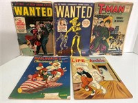Wanted,  T-Man,  Archie  n more. Lot of Vintage