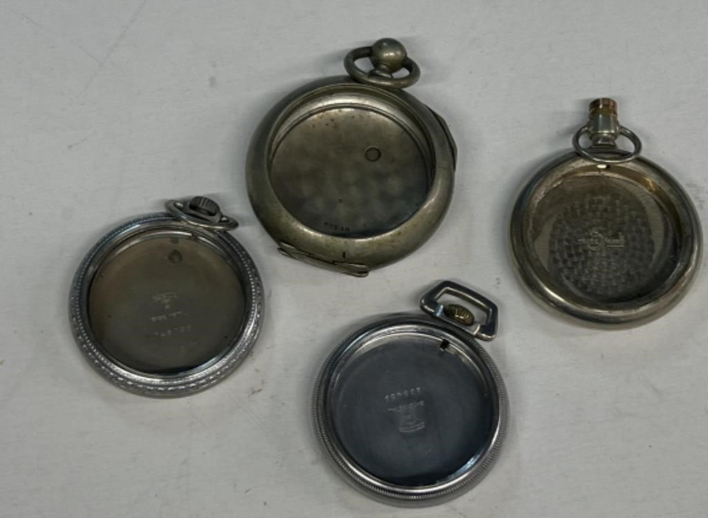 (4) pocket watch cases