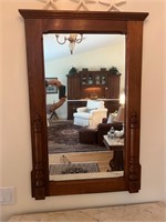 Vintage Wood Decorative Mirror