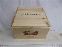 Viansa Wood Wine Crate