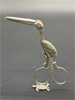 800 Silver
 Modern Stork Sculpture, TW 30.56g