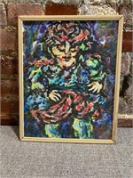 Abstract Oil Painting, Signed