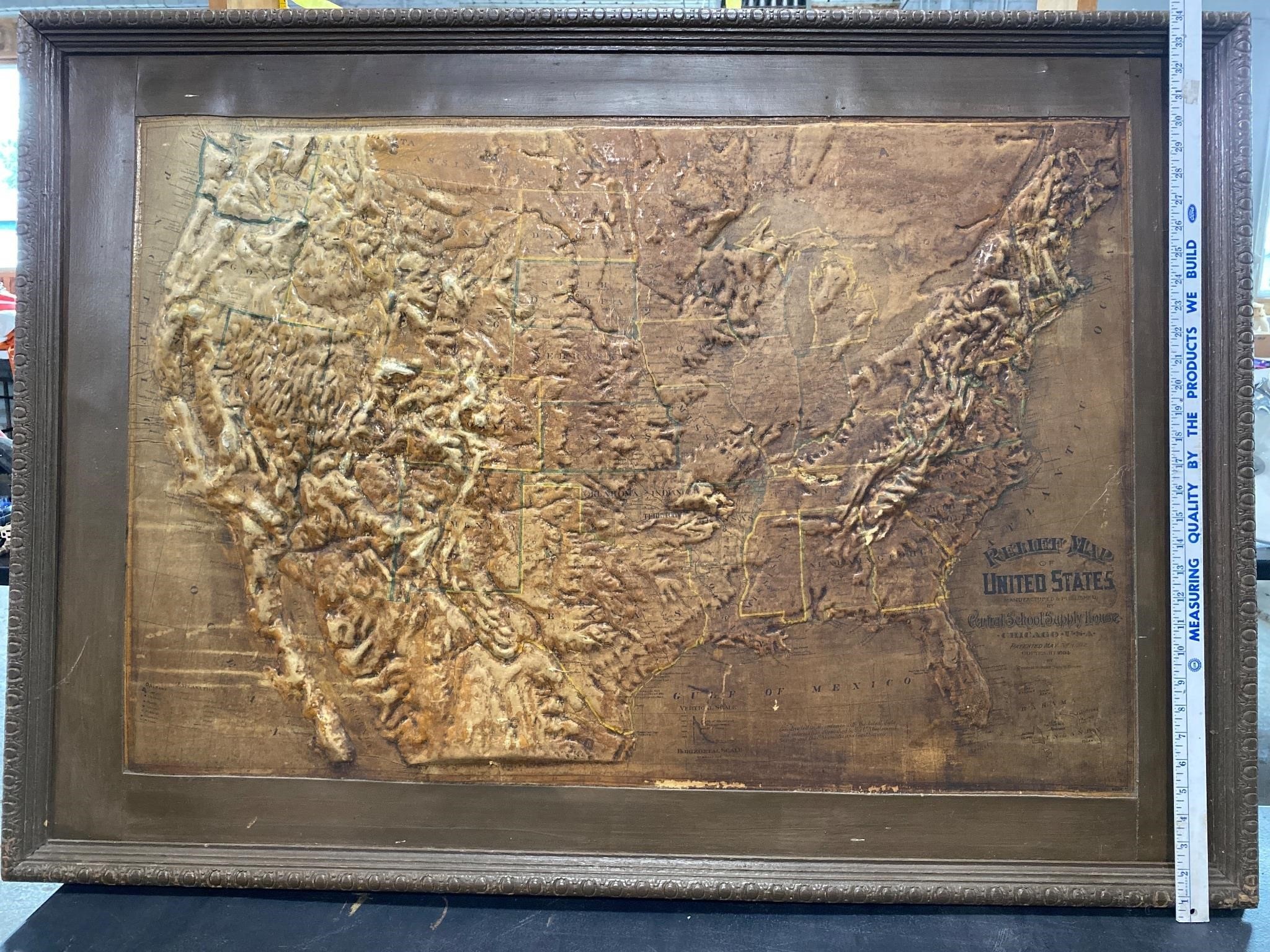 1894 Schoolhouse Relief Map