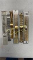 Six metal watchbands, various
