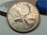 OF) 1968 Canada silver quarter