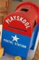 Vintage Wooden Playskool Mailbox Toy