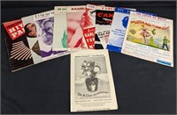 (10) Vintage Music Sheet Collection