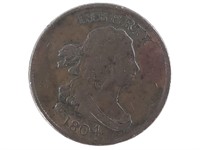 1804 Half Cent Spiked Chin