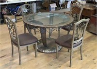 4 foot round table with four chairs