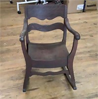 Antique pegged rocking chair
