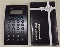 Dual powered desk calculator, new