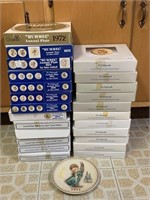 GOEBEL PLATES INCLUDING 1972 ALL WITH BOXES
