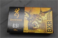 (20) Browning 6.5 Creedmoor 129GR Ammo