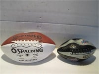 WILSON SUPER BOWL XLII+ SIGNED SPALDING FOOTBALLS