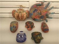 Mexican & Central American pottery faces