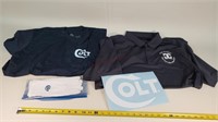 2- XL Colt Shirts, Gloves, & Sticker