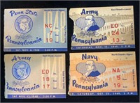 1940's Univ. of Pennsylvania Football Ticket Stubs